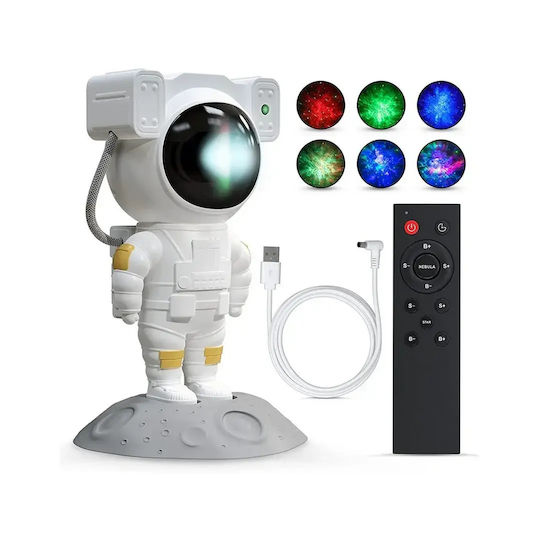 Verk Group Led Παιδικό Φωτιστικό Projector με Προβολή Αστεριών Πολύχρωμο