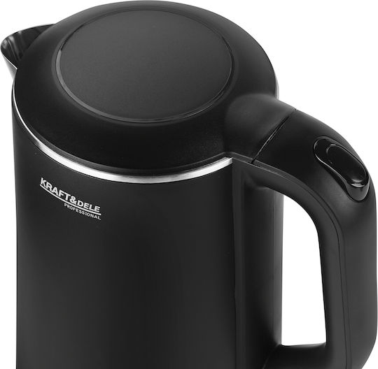 Kraft & Dele Βραστήρας 1.6lt 1500W Γκρι
