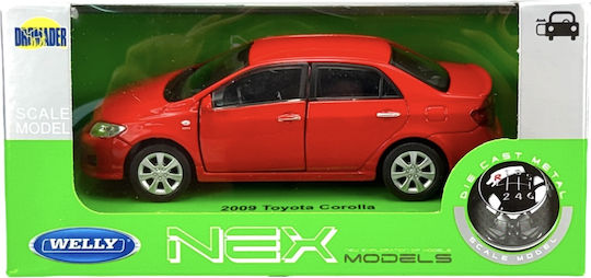 Welly 2009 Toyota Corolla Red Scale 1:34 43608