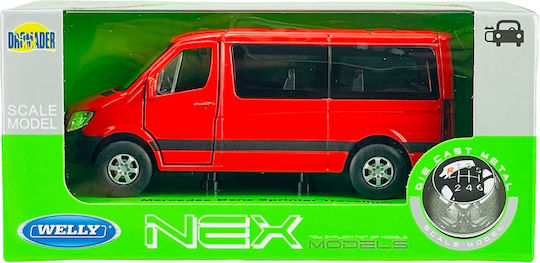 Welly Mercedes-benz Sprinter Traveliner Κοκκινο 1:34 43731