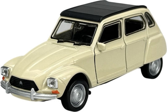 Welly Old Timer Citroen Dyane Statische Modelle Dach Beige Maßstab 1:34 43859