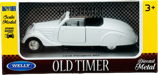 Welly Old Timer 1938 Peugeot 402 Λευκο Χωρις Στεγη 1:34 98877