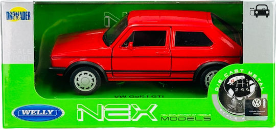 Welly Vw Volkswagen Golf 1 Gti Roșu Scara 1:34 43681