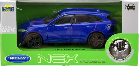 Welly Jaguar F-Pace Blau Maßstab 1:34 43726