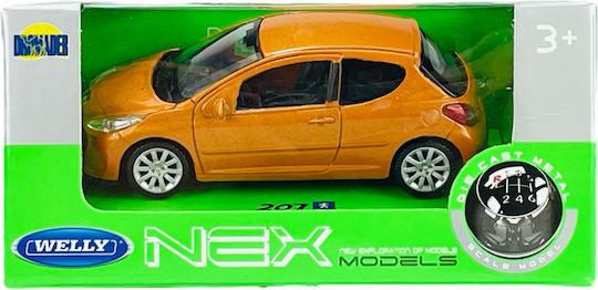 Welly Peugeot 207 Orange 1:43 44004