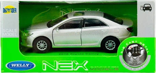 Welly 2016 Toyota Camry Ασημι 1:34 43728