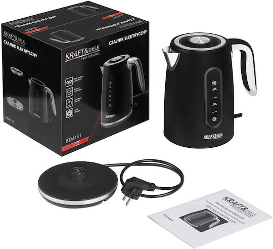 Kraft & Dele Fierbător De Apă 1.7lt 2200W Negru