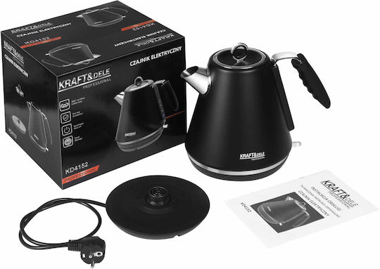 Kraft & Dele Βραστήρας 1.7lt 2200W Μαύρος