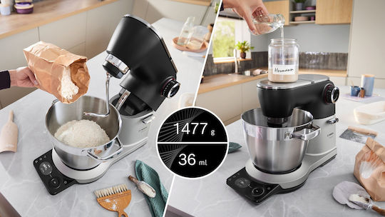 Bosch MUM Serie 8 Κουζινομηχανή 1800W με Ανοξείδωτο Κάδο 6lt Inox