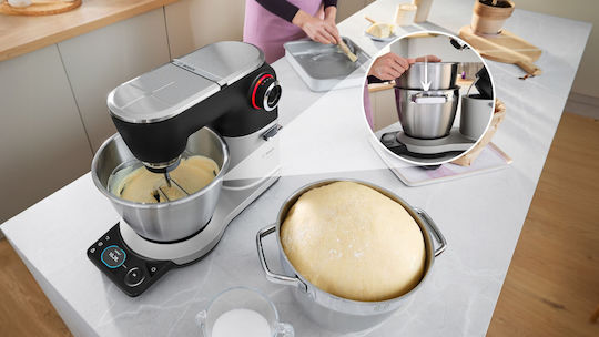 Bosch MUM Serie 8 Κουζινομηχανή 1800W με Ανοξείδωτο Κάδο 6lt Inox