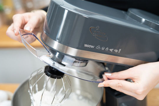 Zelmer Stand Mixer 1800W with Stainless Bowl 5.7lt Grey