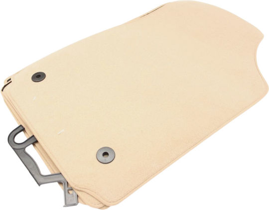Petex Vordere und hintere Auto Fußmatten Set 4Stück aus Teppichboden für Audi A2 2000-2005 Beige