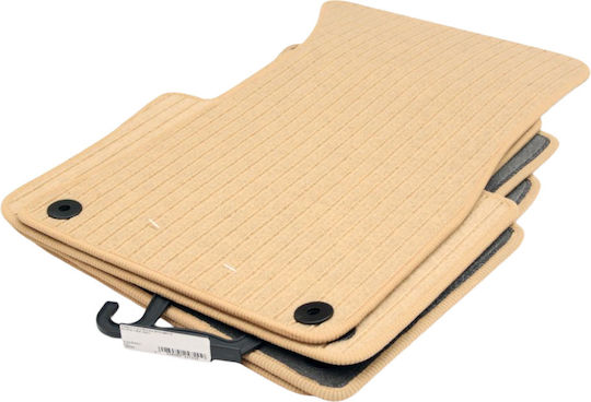 Petex Satz Vorder- und Hintermatten 4Stück aus Teppichboden für Audi A8 2002-2010 Beige