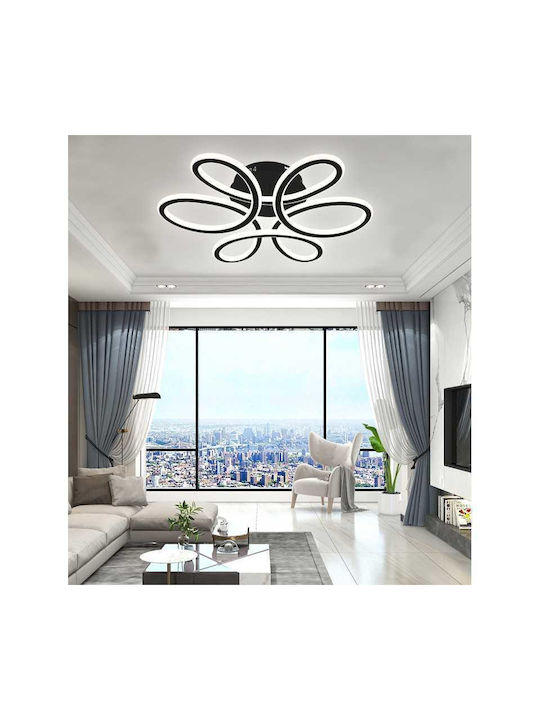 Led Schwarze Deckenleuchte 2.4g Wifi Fernbedienung 3 Lichtmodi Kalt Warm Neutral Led Schwarze Deckenleuchte 2.4g Wifi Fernbedienung 3 Lichtmodi Kalt Warm Neutral