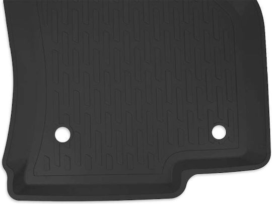 Perflex Satz Vorder- und Hintermatten Wannenartig 4Stück aus Gummi für BMW E46 3er Reihe 98-05 Schwarz