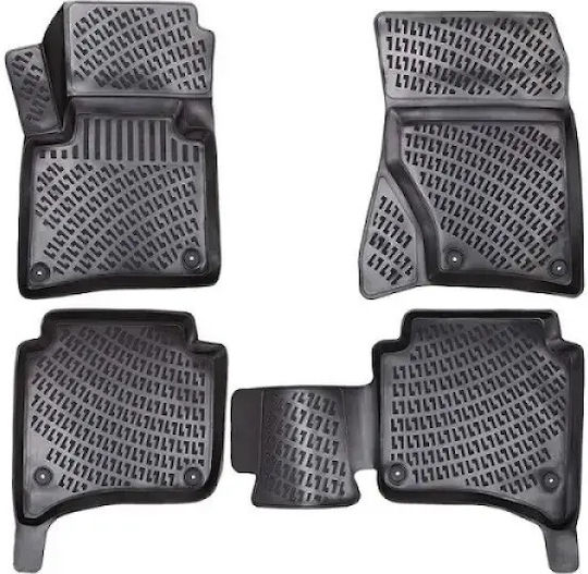 Umbrella Set Covorașe Față și Spate 4buc din Furtun pentru Porsche Ardei iute 2011-2017 Negre