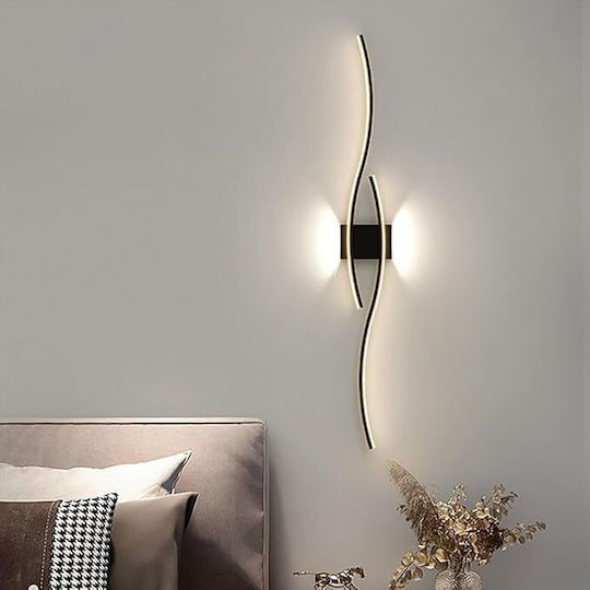 Moderne Minimalistische Schwarze 60 Cm 32w Integrierte LED Wandleuchte 3 Lichtarten