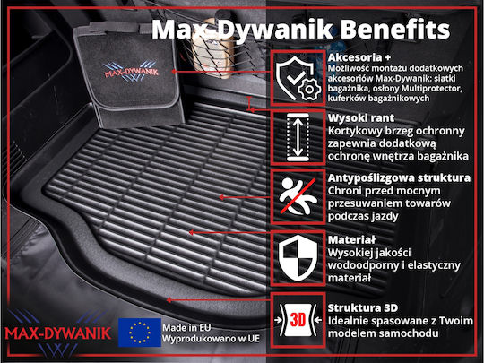 Max-Dywanik Covoraș Trunchi 910218 BMW X3 G01 SUV 2017-2024