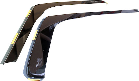 Heko Set of Windbreakers Front Car Dark Fime for Ford Transit 2pcs