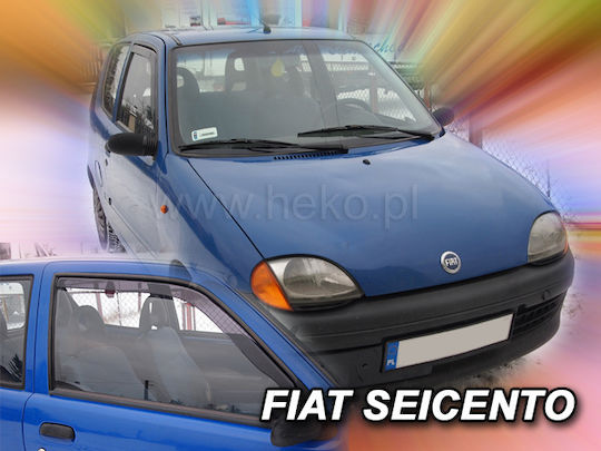 Heko Комплект Ветробрани Dark Fime за Fiat Seicento 3D 1998+ 2бр
