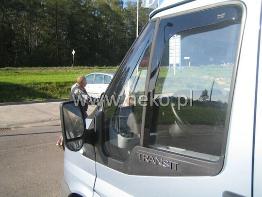 Heko Satz Windabweiser Vordere Dark Fime für Ford Transit Connect 2D 2004-2013 2Stück