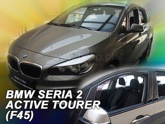 Heko Satz Windabweiser Vordere Dark Fime für BMW Serie 2 2Stück