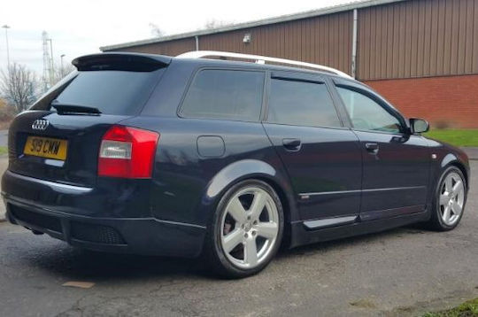 Heko Satz Windabweiser Vordere und Hintere Dark Fime für Audi A4 4Stück