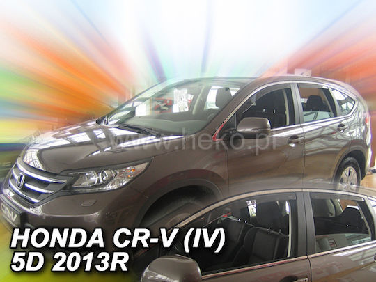 Heko Satz Windabweiser Vordere und Hintere Dark Fime für Honda CR-V (Compact Recreational Vehicle) 4Stück