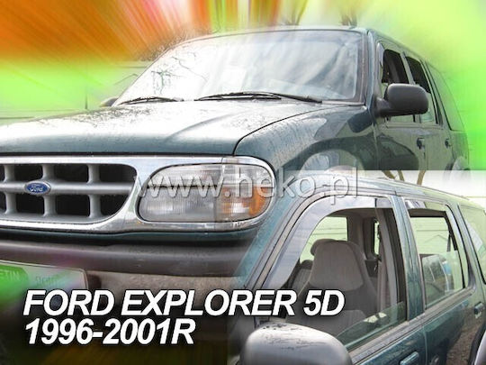 Heko Set deflectoare de vânt Dark Fime pentru Ford Explorator 4buc