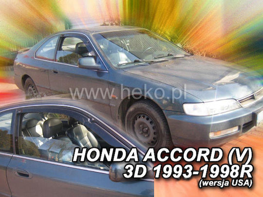 Heko Satz Windabweiser Vordere Dark Fime für Honda Übereinstimmung 2Stück
