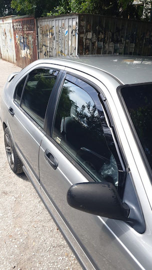 Heko Satz Windabweiser Vordere und Hintere Dark Fime für Honda Civic 4Stück