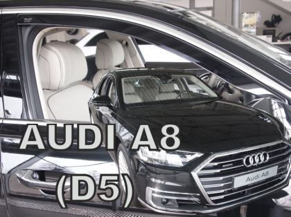 Heko Satz Windabweiser Vordere Dark Fime für Audi A8 2Stück