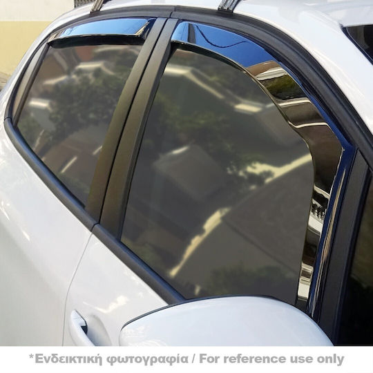 Heko Satz Windabweiser Vordere und Hintere Dark Fime für BMW Serie 5 4Stück