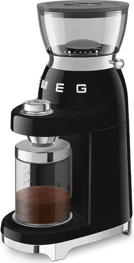 Smeg Електрическа Кафемелачка 150W с Капацитет 240gr и 8 Степени на Смилане Черна