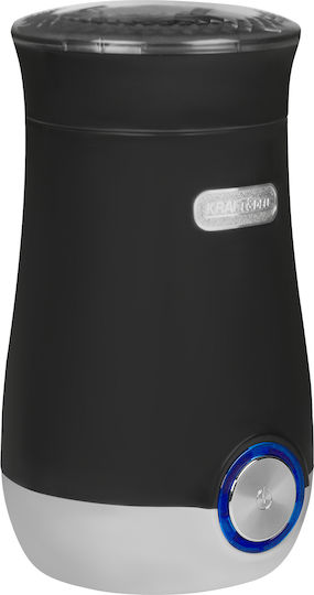 Kraft & Dele Râșniță Electrică de Cafea 200W cu Capacitate de 50gr Neagră