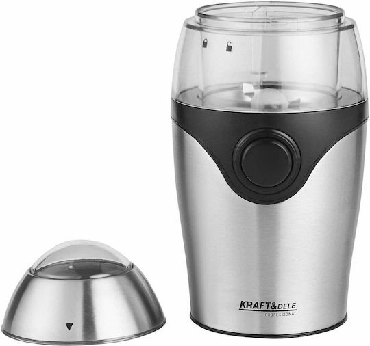 Kraft & Dele Râșniță Electrică de Cafea 300W cu Capacitatea de 60gr
