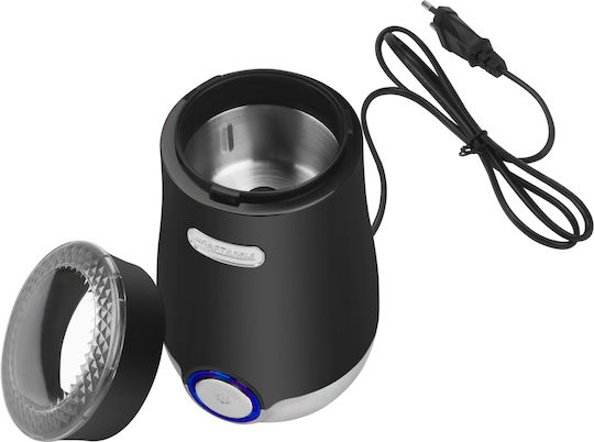 Kraft & Dele Râșniță Electrică de Cafea 200W cu Capacitate de 50gr Neagră