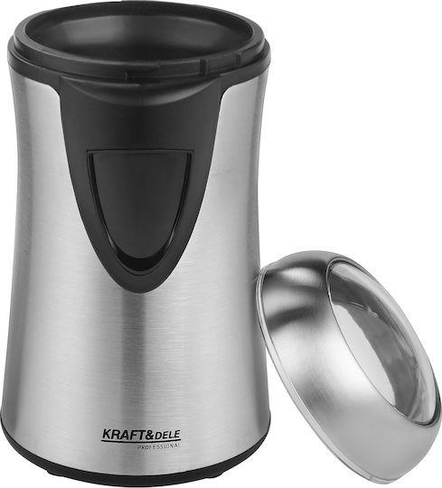 Kraft & Dele Râșniță Electrică de Cafea 300W cu Capacitatea de 60gr
