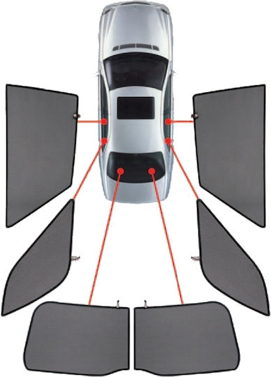CarShades Umbrele Laterale Parasolare Auto Pentru VW Jetta 06-10 Cu Patru Uși (4D) 4 Bucăți