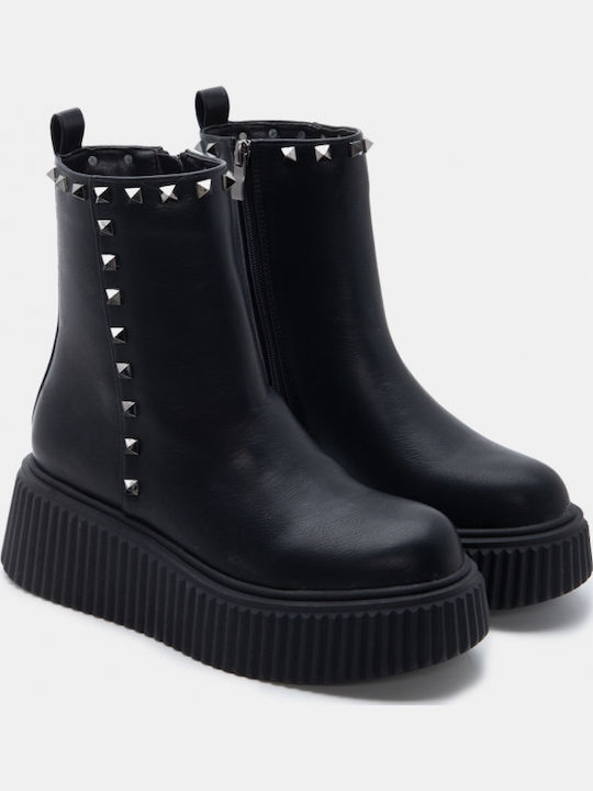 Suede Women's Black Ankle Boots
