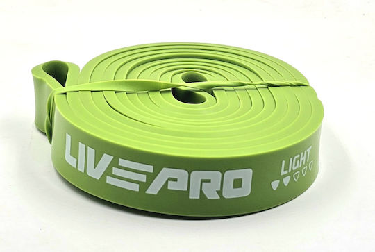 Live Pro Λάστιχο Γυμναστικής Loop Μαλακό Πράσινο 2.08m