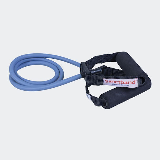 Sanctband Bandă De Rezistență Gymtube Hard Cu Mânere Albastră 1.2m