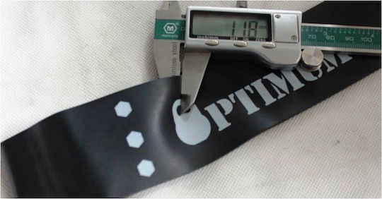 Optimum Mini Λάστιχο Γυμναστικής Loop Σκληρό Μαύρο 0.25m