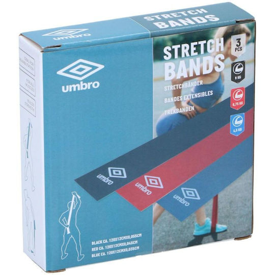 Umbro Loop Bands Σετ 3τμχ Πολύχρωμα 1.20m