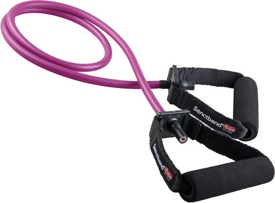 Sanctband Active Resistance Band Gymtube Hard with Handles Purple 1.5m
