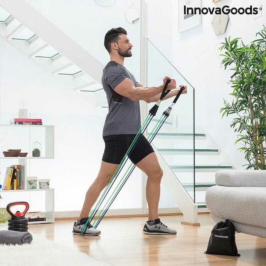InnovaGoods Gymtube Resistance Bands with Handles Set 3pcs Multicolour