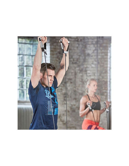 Reebok Resistance Band Gymtube Hard with Handles Black 1.47m