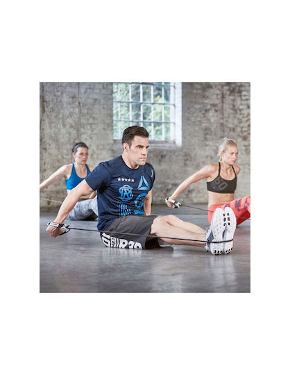 Reebok Resistance Band Gymtube Hard with Handles Black 1.47m