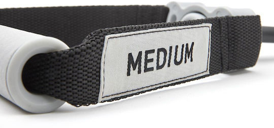 Reebok Λάστιχο Γυμναστικής Σωληνωτό Μέτριο με Λαβές Μαύρο 0.035m
