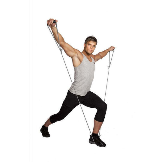Body Sculpture Гума за фитнес Gymtube Трудна с Дръжки Черна
